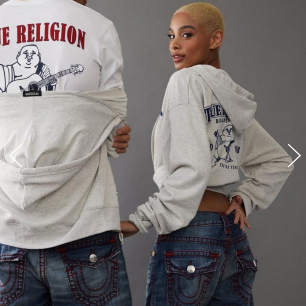 COPY - NWT True Religion Ricky Super T Red Stitch